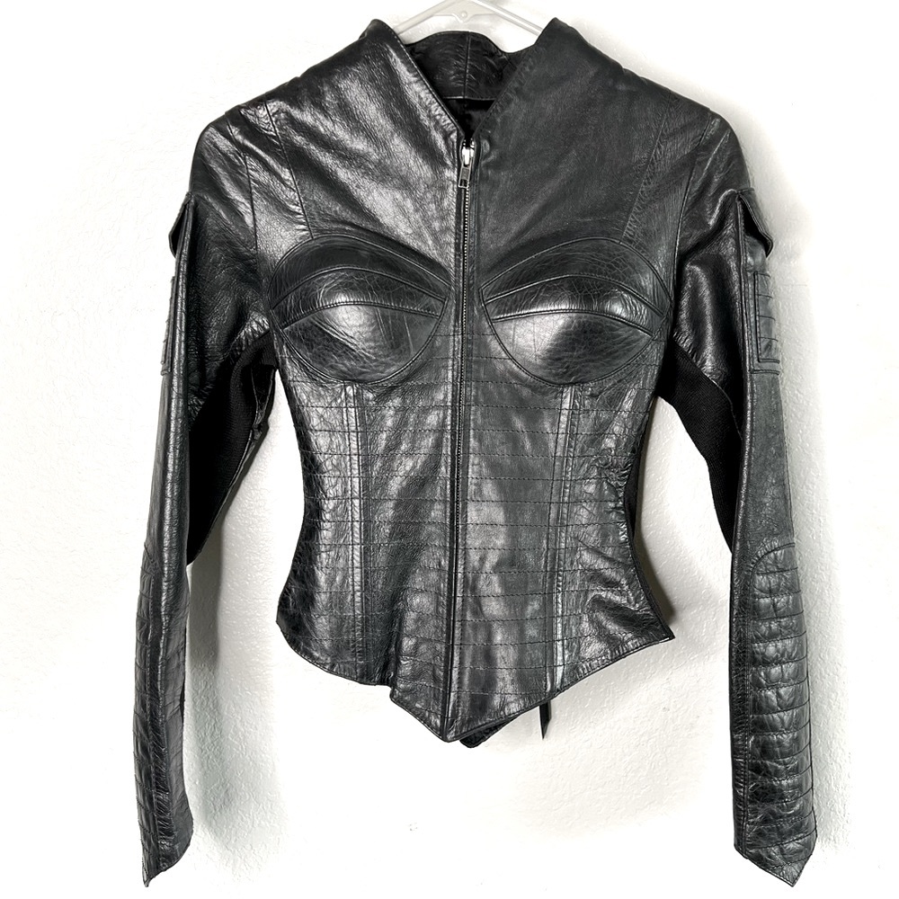 Red Carpet, Runway, TV, Celebrity Leather Moto Jacket